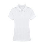 KoupanWomen White Polo Shirt