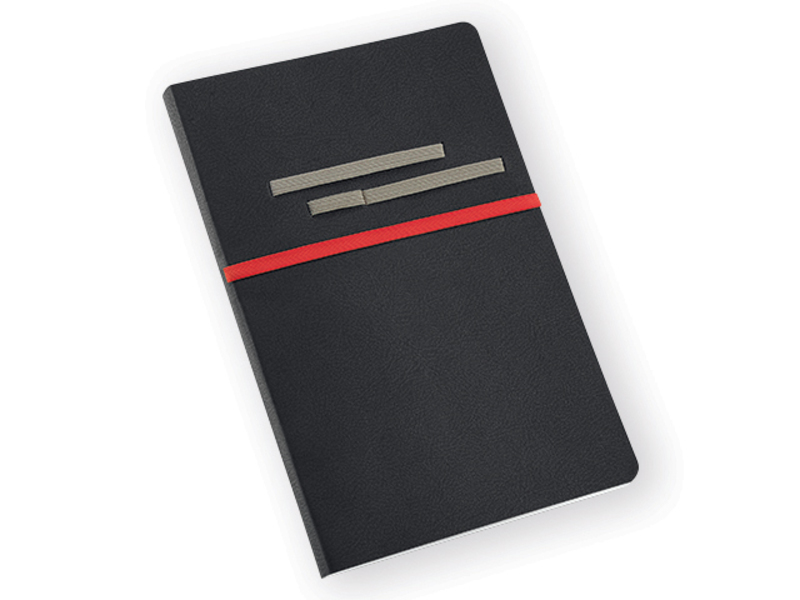 ROOTS notepad, 192 pages, Red