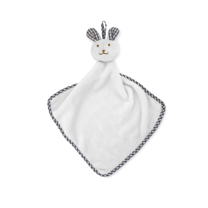 Plush rabbit design baby towel