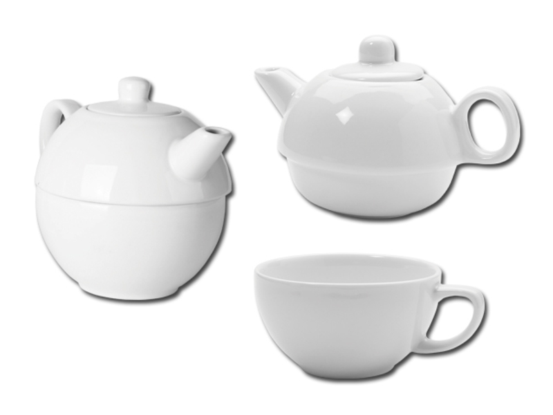 TEASET 2 in 1 teaset 2 in 1, White