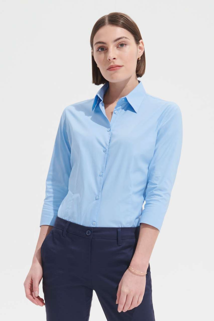 SOL'S EFFECT - 3/4 SLEEVE STRETCH WOMEN'S SHIRT