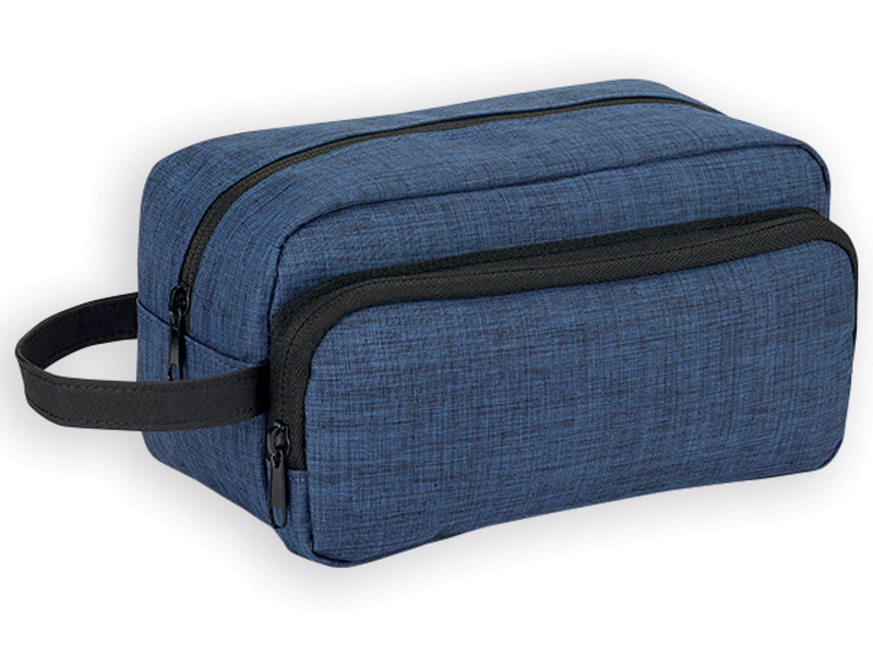KEVIN polyester cosmetic bag, 300D, Heather blue