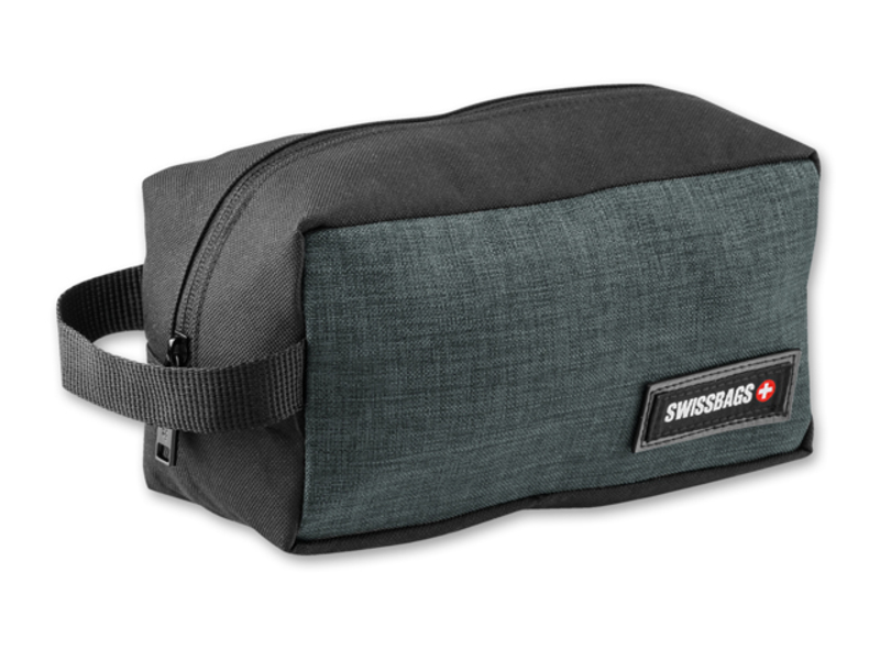 KABIRA polyester cosmetics bag, 600D, SWISSBAGS, Heather grey