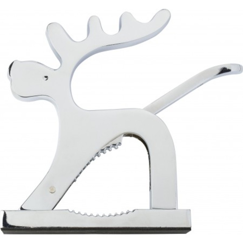 Deer shaped metal nutcracker.