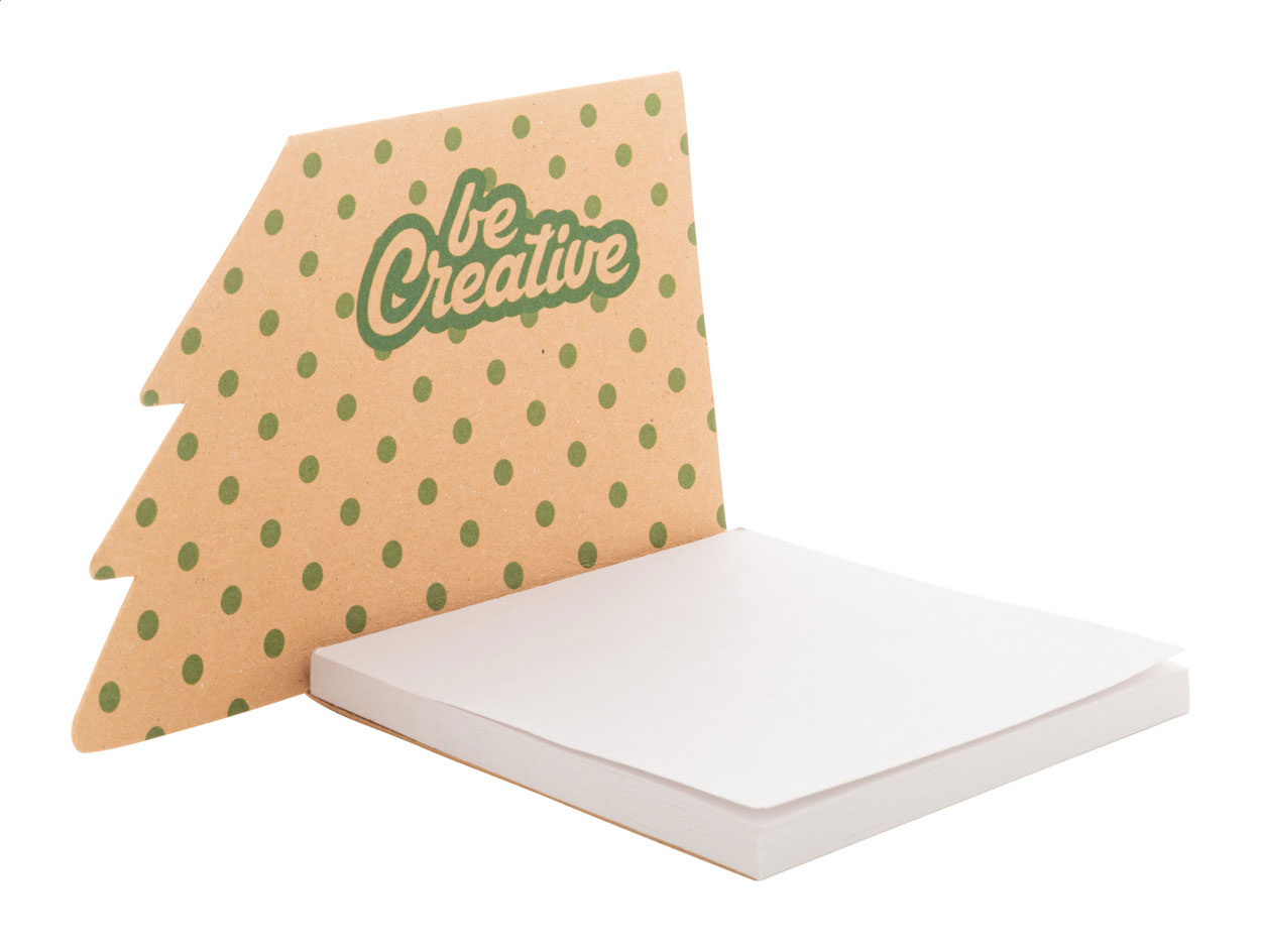 CreaStick Xmas Eco custom sticky notepad, Christmas tree 