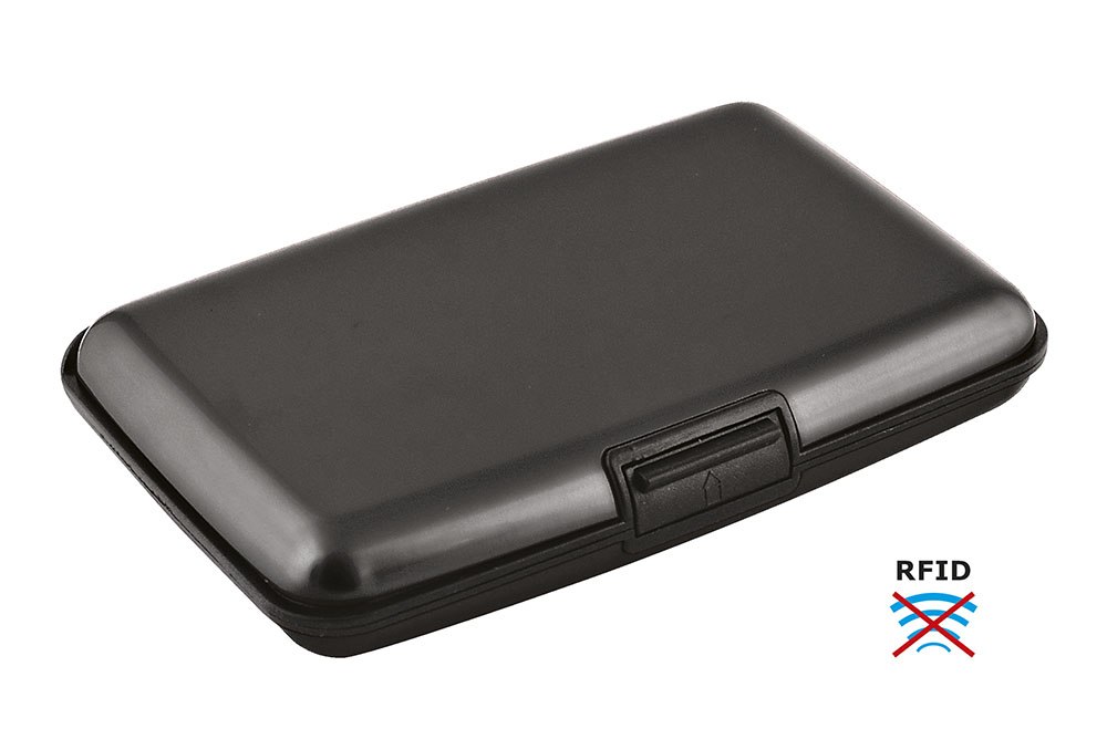 BUSINESS CARD HOLDER ALUMINIUM BLACK