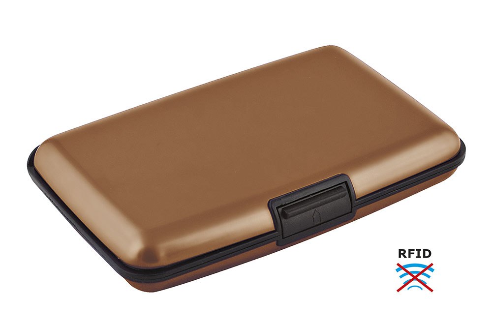 BUSSINESS CARD HOLDER DARK BROWN