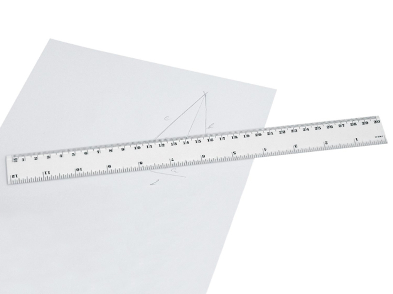 RULER ruler, 30 cm, White