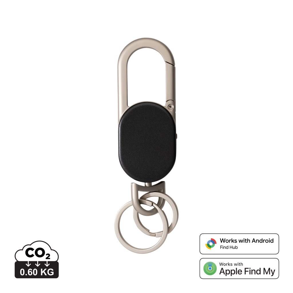 Keyfinder keychain with worldwide locating and USB C