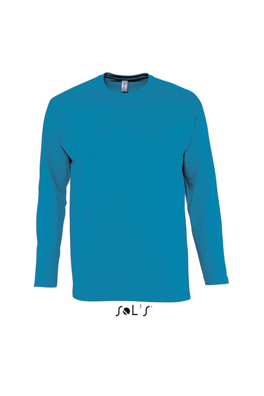 SOL'S MONARCH - MEN'S ROUND COLLAR LONG SLEEVE T-S