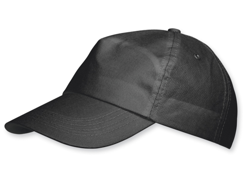 POMPO baseball cap, non-woven, Black