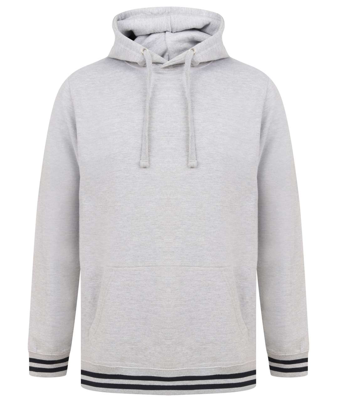 HOODIE WITH STRIPED CUFFS