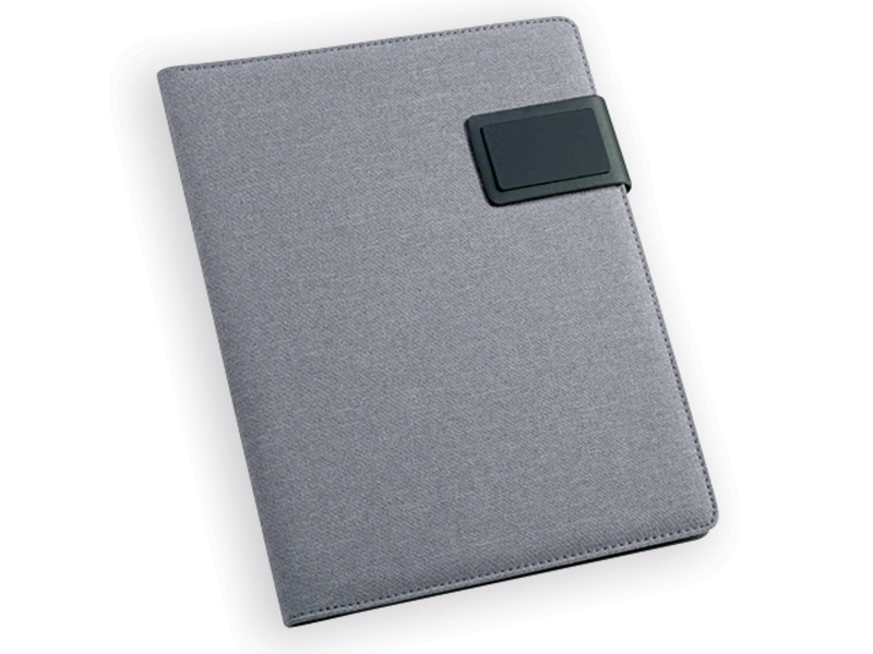 SIARGAO A5 portfolio with magnetic closure, Light grey