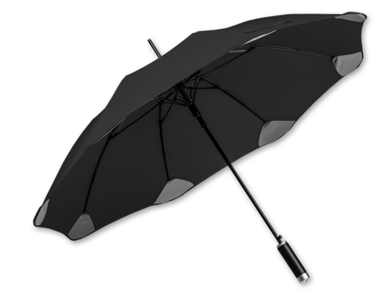 PULA polyester automatic umbrella, 8 panels, SANTINI, Black