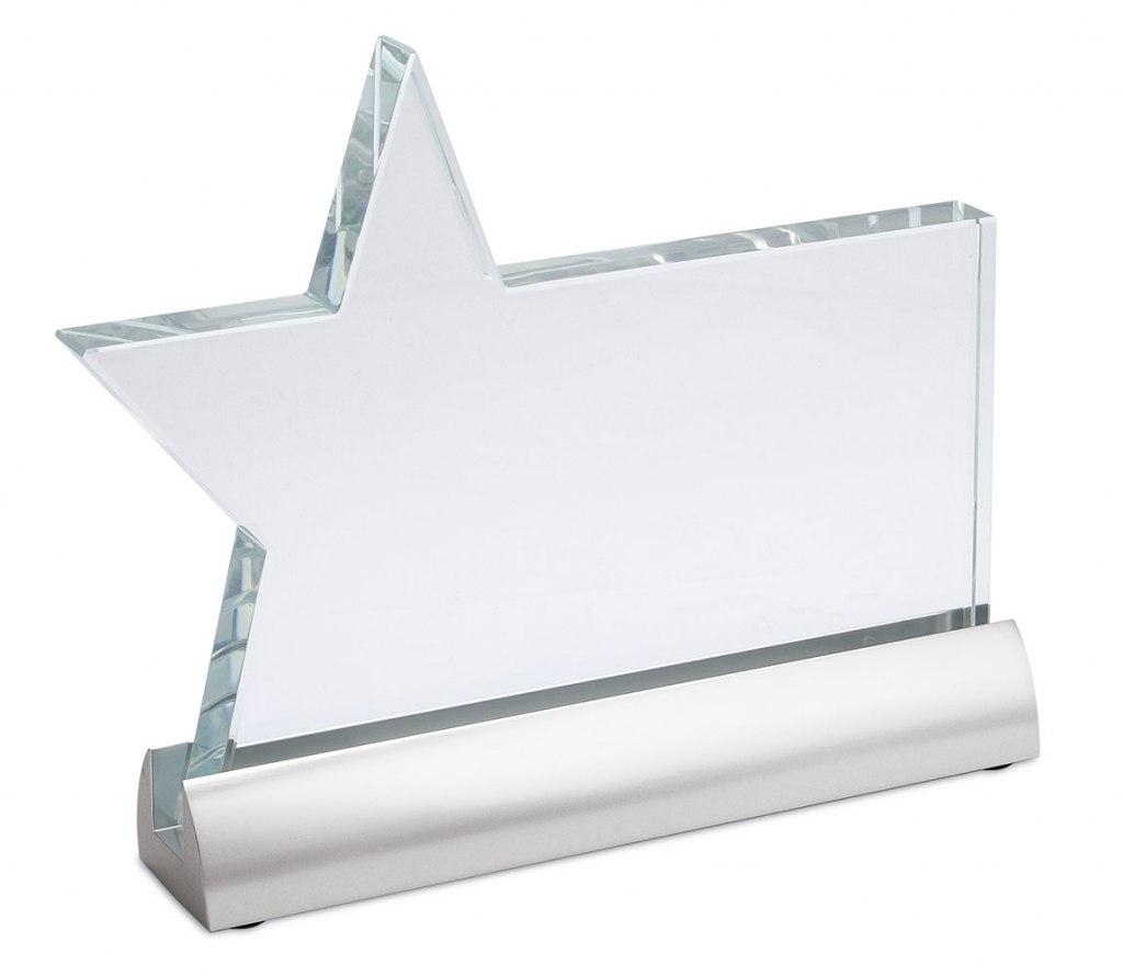 VETRO STELLA CON BASE ALLUMINIO