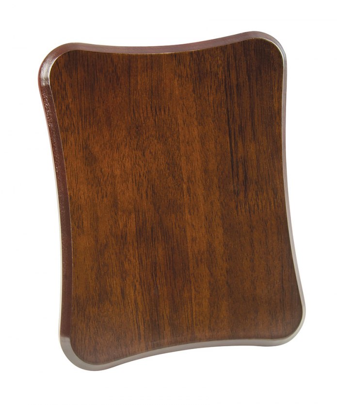SHAPED PLAQUE WALNUT 200X250X15 MM