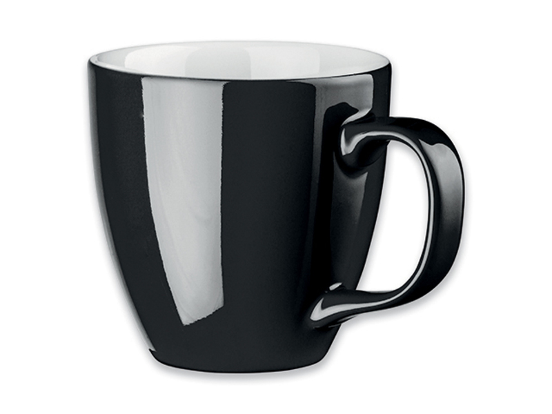 PANTHONY porcelain mug, 460 ml, Black