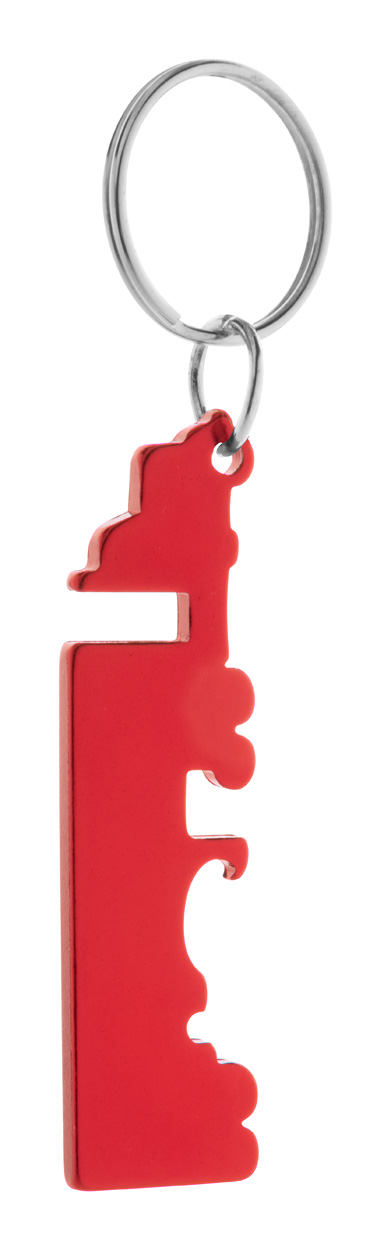 Peterby bottle opener keyring