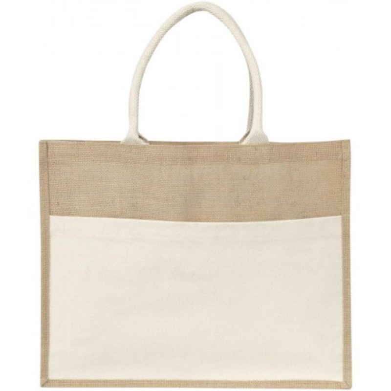 Jute bag with plastic backing