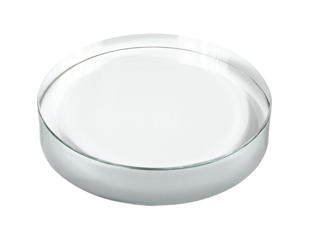PAPERWEIGHT WHITE GLASS d=100 h19 mm