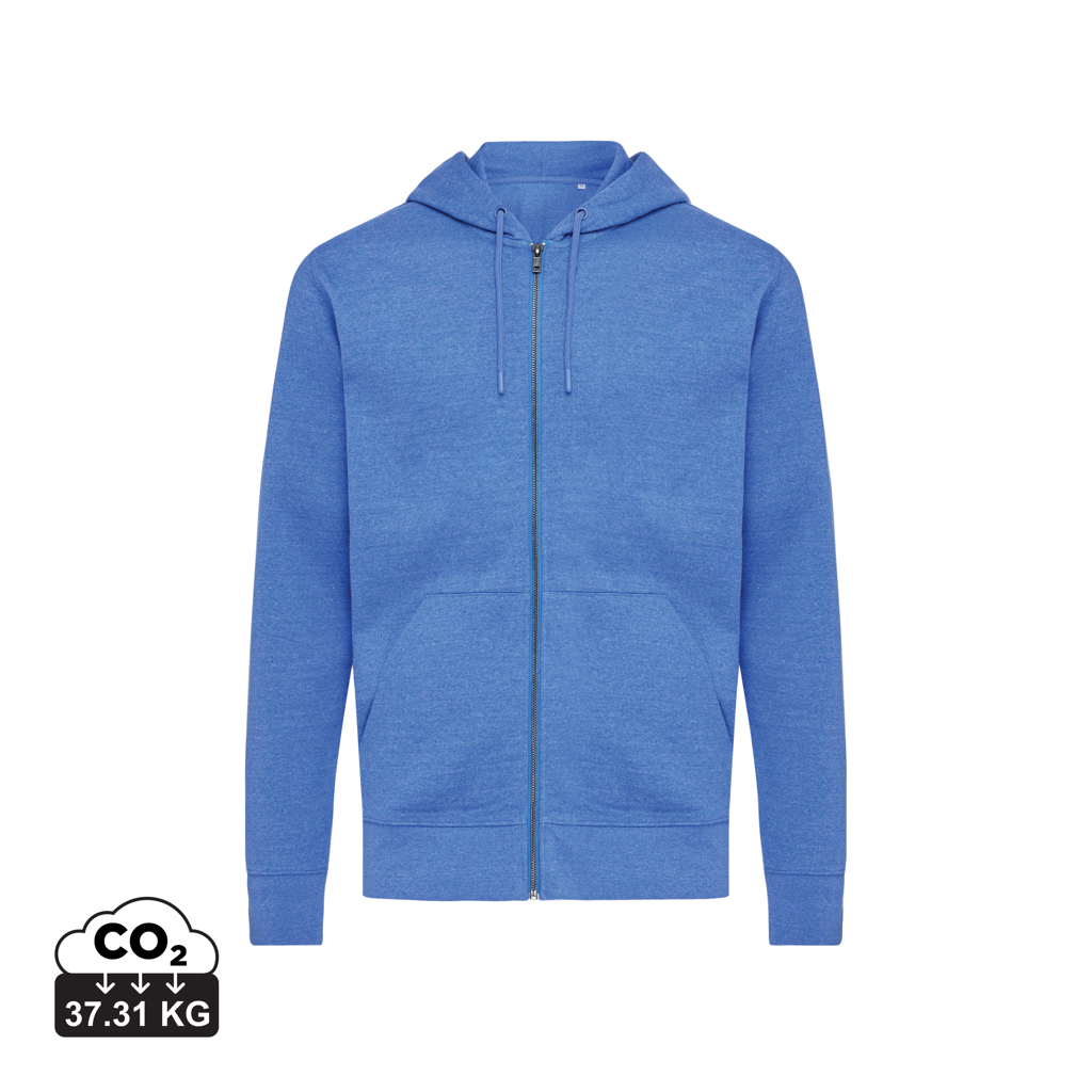 IQONIQ Abisko recycled cotton zip through hoodie