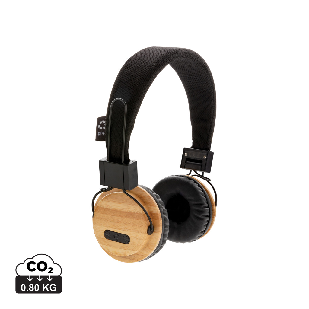 Bamboo wireless headphone