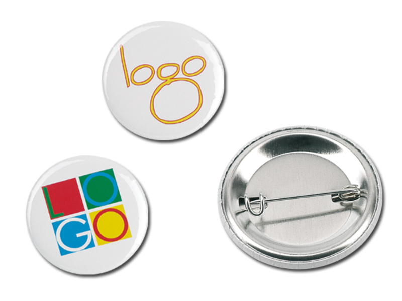 BUTTON I button big, White