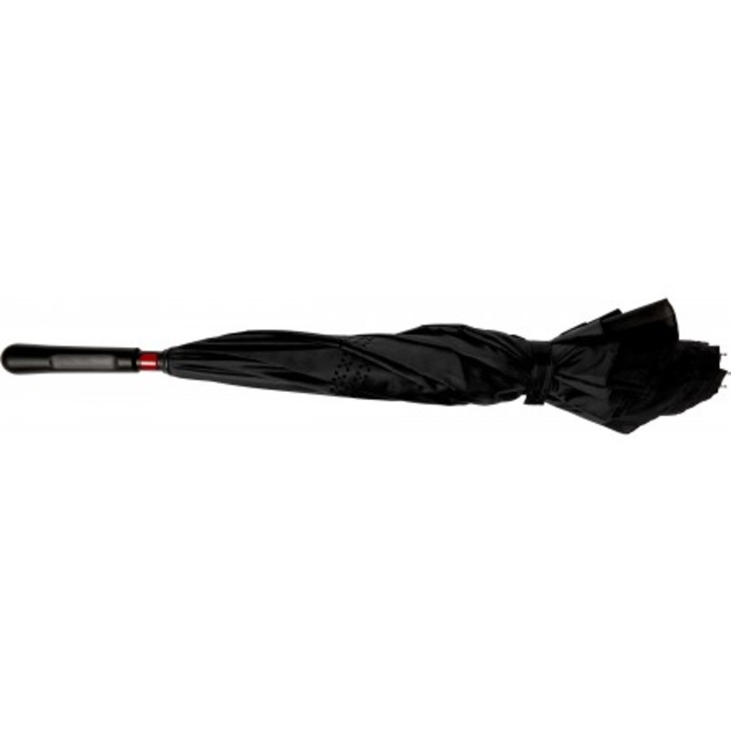 Automatic, reversible, twin-layer umbrella
