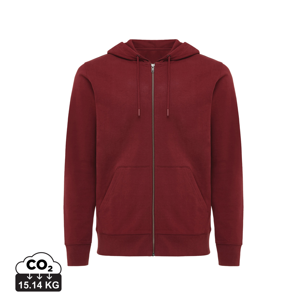 IQONIQ Abisko recycled cotton zip through hoodie