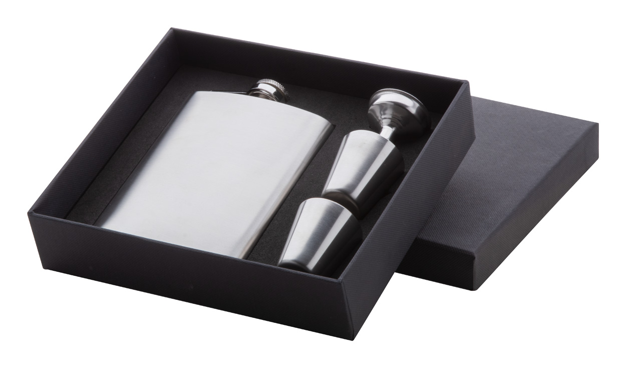 Shackleton hip flask set