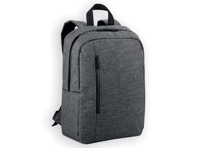 SHADES polyester laptop backpack, 600D, Heather grey
