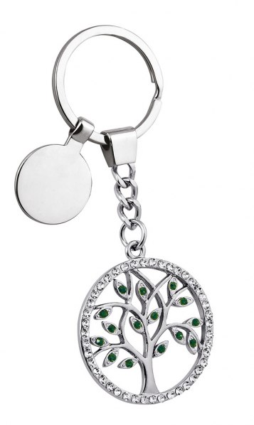 KEYCHAIN LIFE TREE STRASS - NO BOX