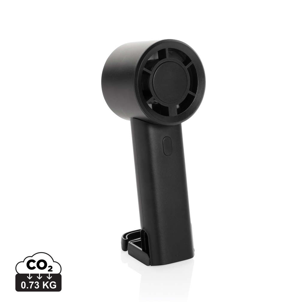 Twist RCS recycled plastic re-chargeable portable fan