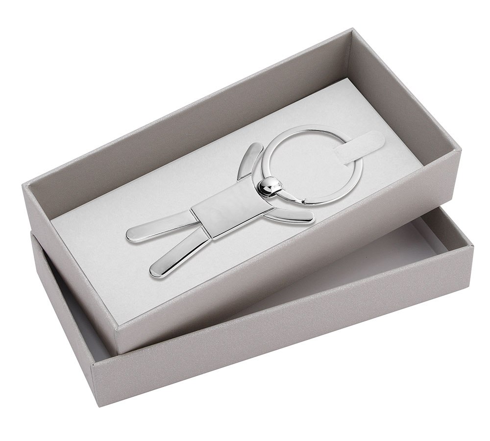 BOX SILVER 70X140 h 35 mm - no key ring
