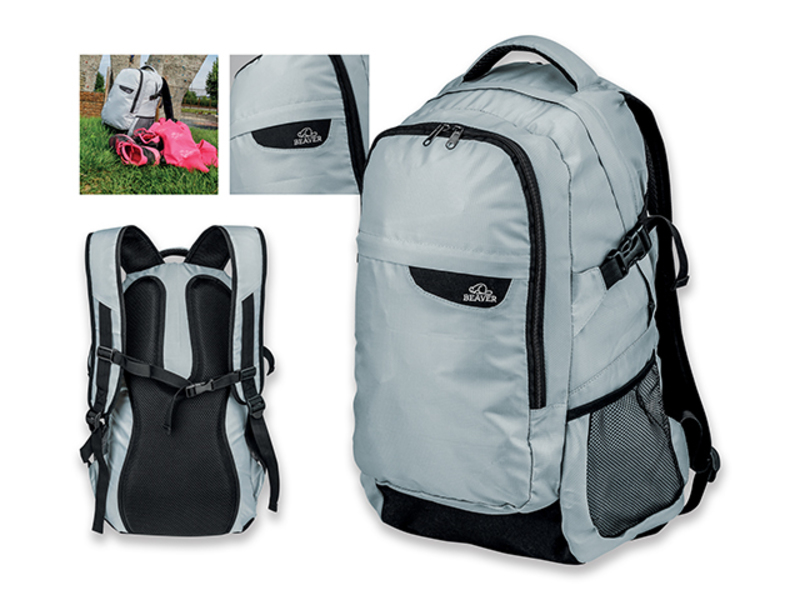 PONTE polyester bag, 600D, BEAVER, Light grey