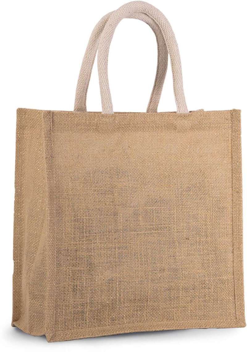 JUTE CANVAS TOTE - LARGE