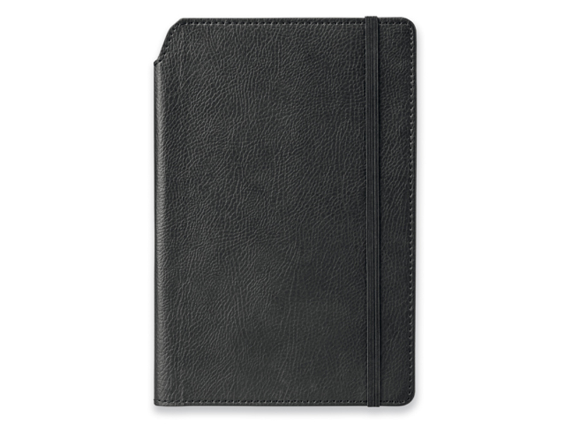 MORIAH notepad with elastic band 140x210 mm, Black