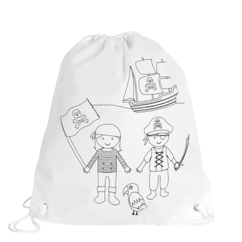 PIRATES BACKPACK WITH CRAYON